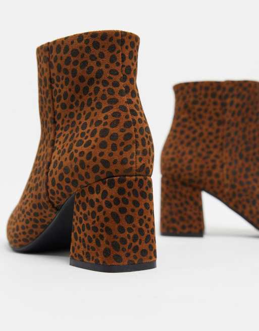 Asos leopard clearance boots