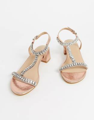 simply be rose gold sandals