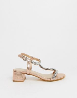 simply be rose gold sandals