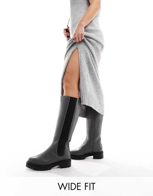 Grey on sale fashion boots