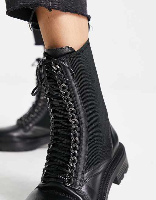 Simply be black outlet ankle boots