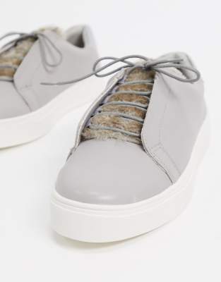 kurt geiger grey trainers