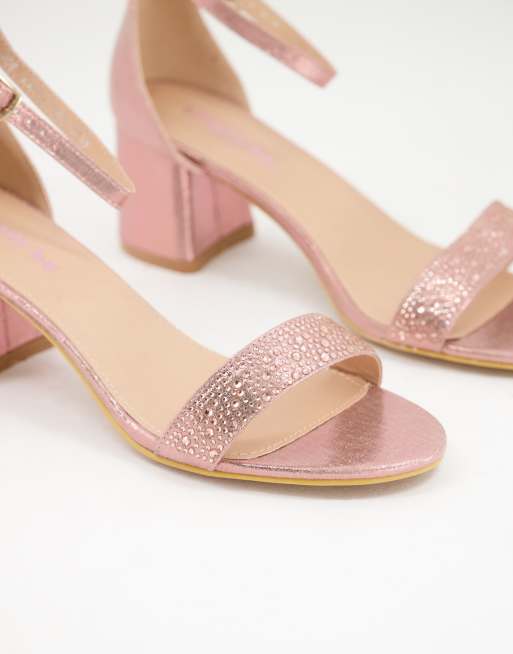 Simply be sale rose gold shoes