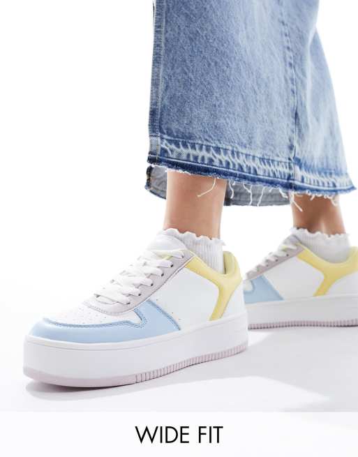 Simply Be Wide Fit sneakers in multi