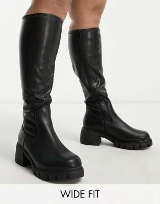 Wide fit hot sale stretch boots