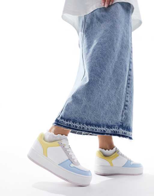 Simply Be Wide Fit trainers in multi ASOS