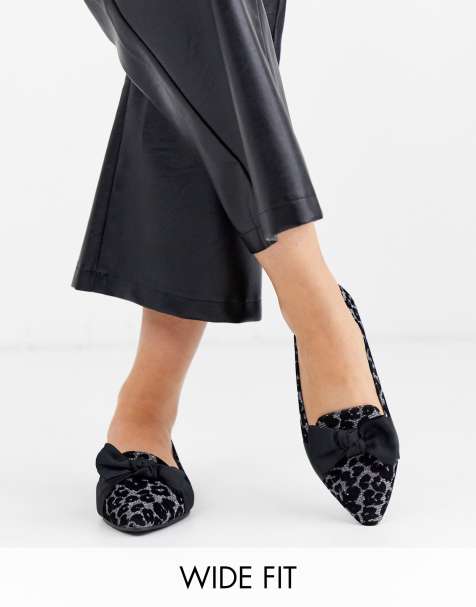 Simply Be Wide Fit - Trixi - Ballerines à bout pointu - Léopard