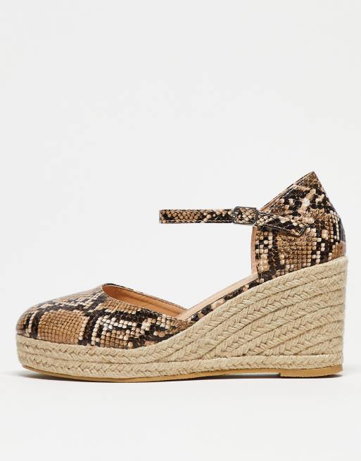 Snakeskin best sale espadrilles platform