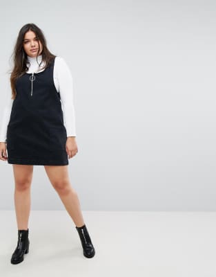 simply be denim pinafore
