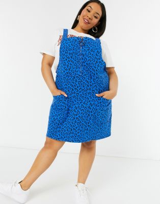 animal pinafore dress