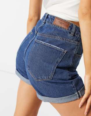 Джинсовые шорты  Asos Сине-голубые шорты из денима в винтажном стиле Vero Moda-Голубой