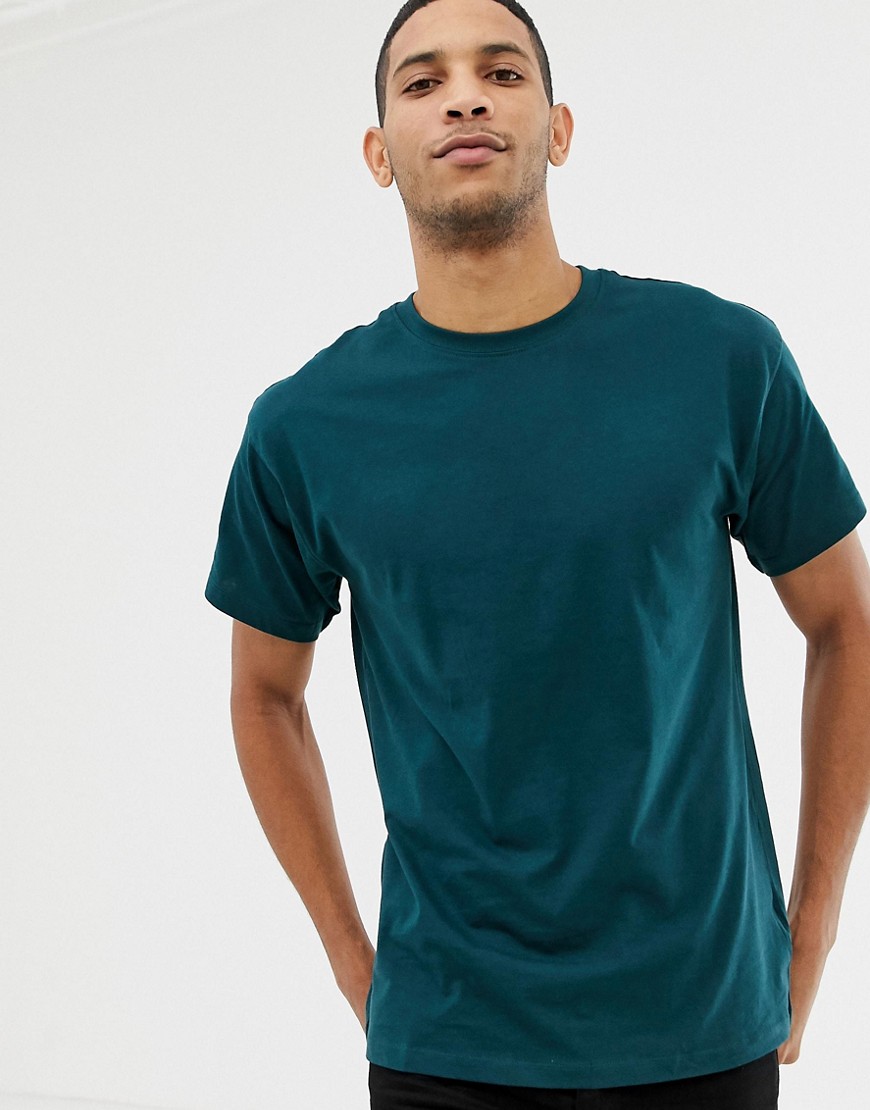 фото Сине-зеленая oversize-футболка new look-зеленый