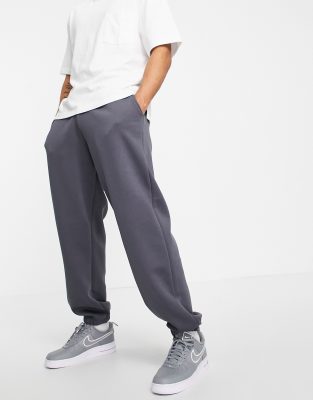 Спортивные брюки Синевато-серые oversized-джоггеры River Island-Серый