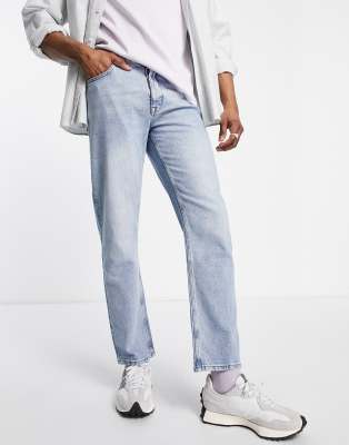 Прямые джинсы Синие джинсы ASOS DESIGN-Голубой