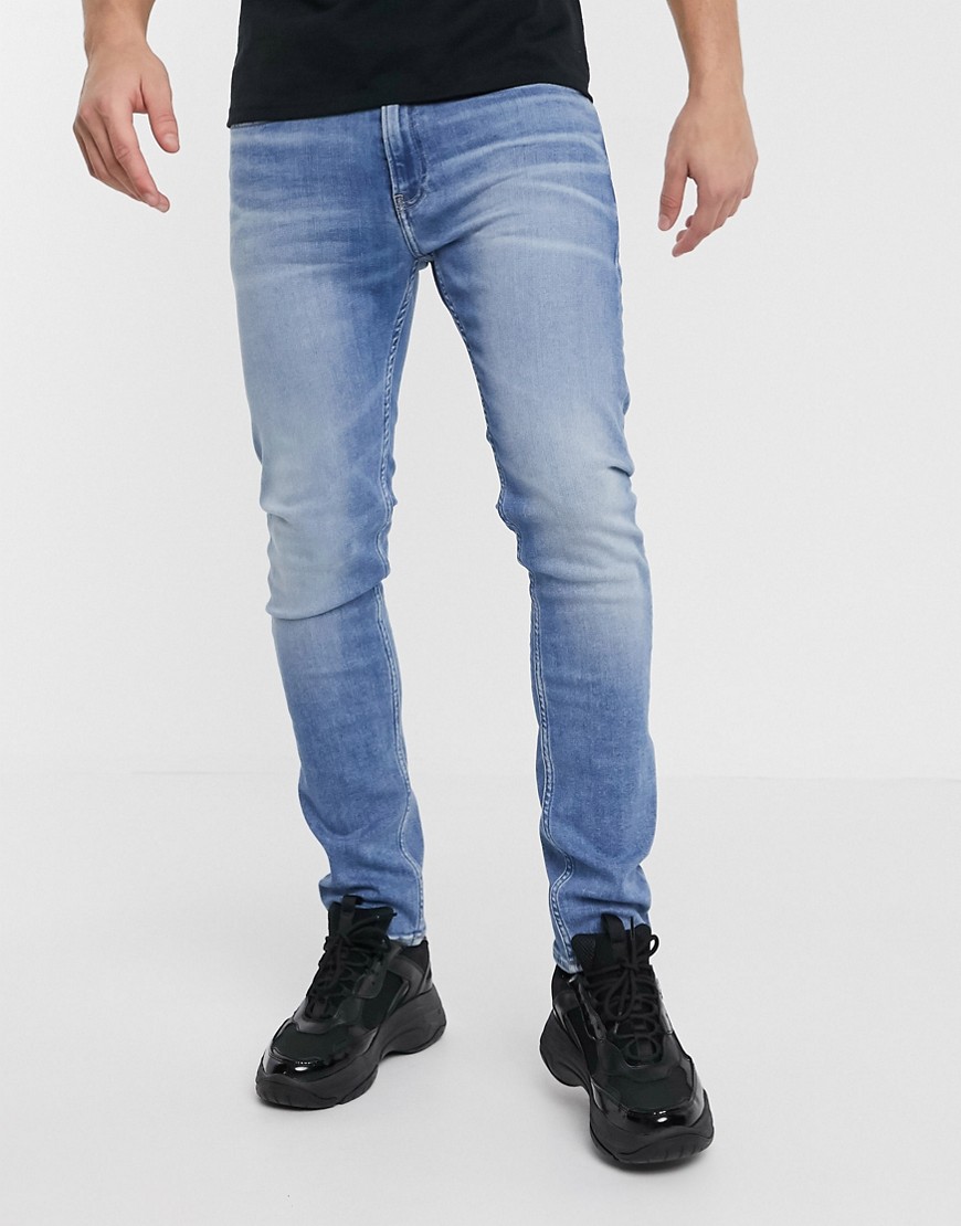 фото Синие джинсы скинни calvin klein jeans-синий