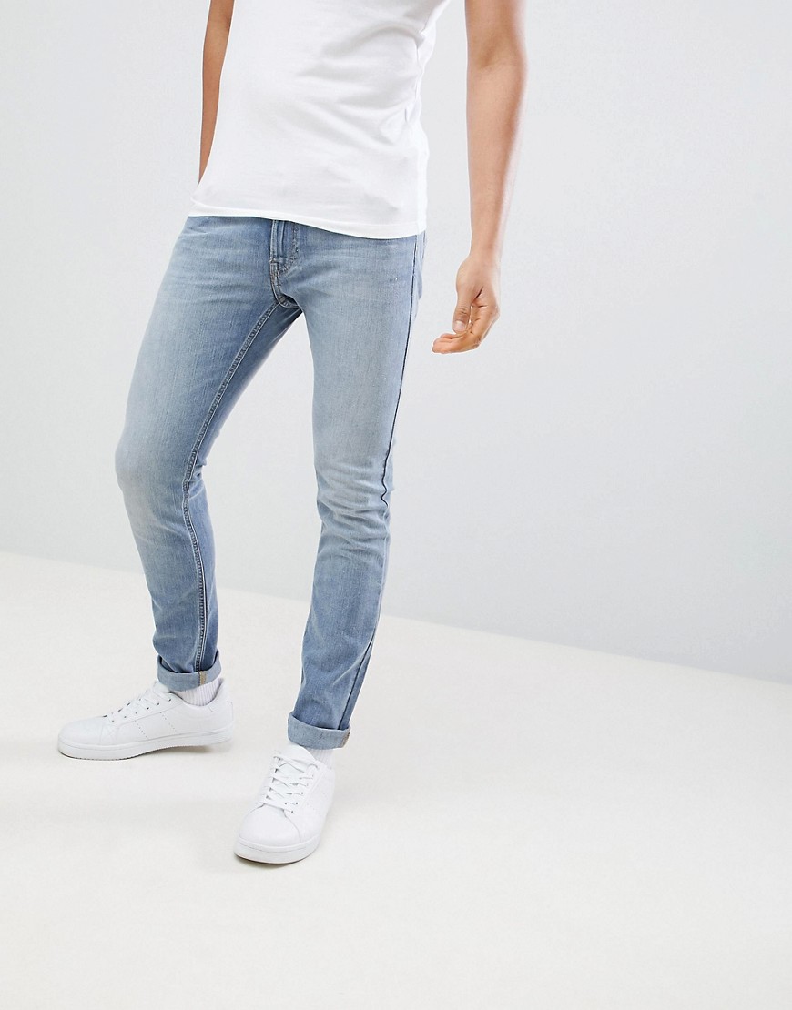 фото Синие джинсы скинни lee jeans luke-синий