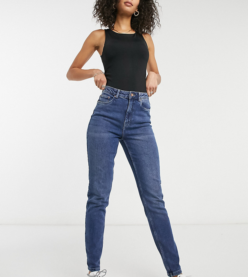 фото Синие джинсы в винтажном стиле vero moda tall joana-синий