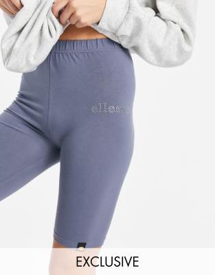 фото Синие шорты-леггинсы со стразами ellesse эксклюзивно для asos-голубой