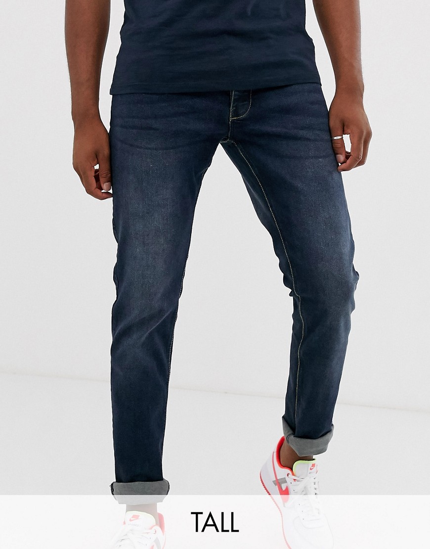 фото Синие выбеленные джинсы скинни french connection tall-синий