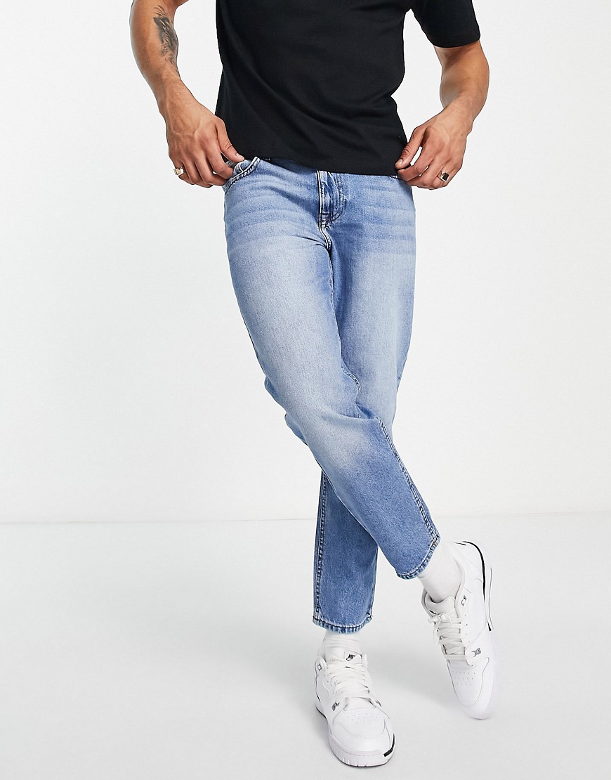 Синие выбеленные классические джинсы в винтажном стиле -Голубой ASOS DESIGN 106269122