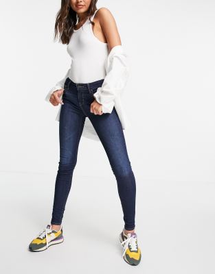 Джинсы скинни  Asos Синие выбеленные супероблегающие джинсы Levi's 710-Голубой