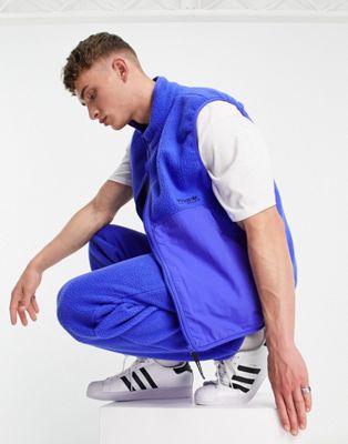 фото Синий флисовый жилет adidas originals adventure-голубой