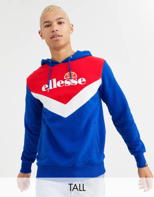 фото Синий худи с шевронным узором ellesse tall lasalvia эксклюзивно для asos