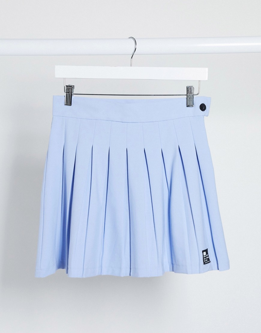 фото Синяя плиссированная юбка bershka-синий