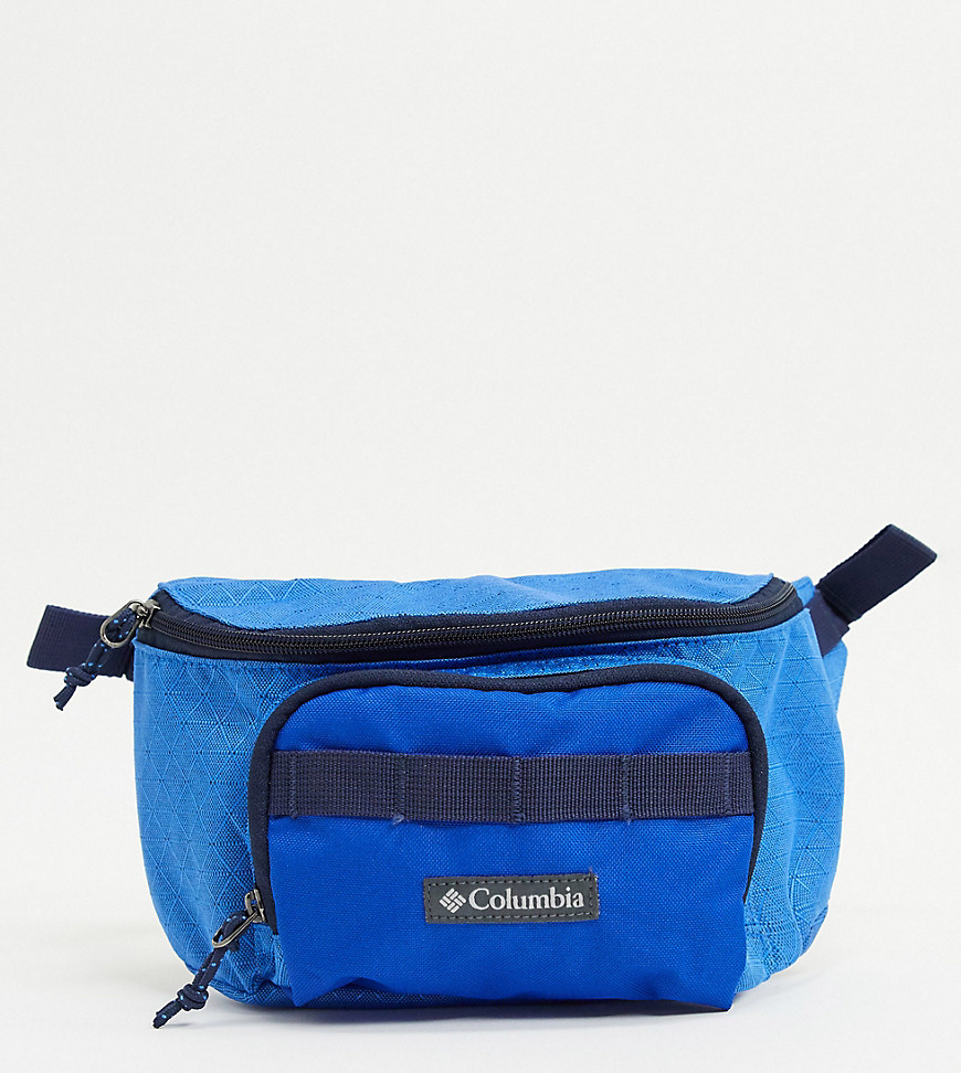 фото Синяя сумка с узором зигзаг columbia-синий