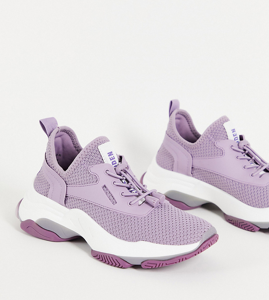 Сиреневые кроссовки на массивной подошве Steve Madden Match-Фиолетовый цвет