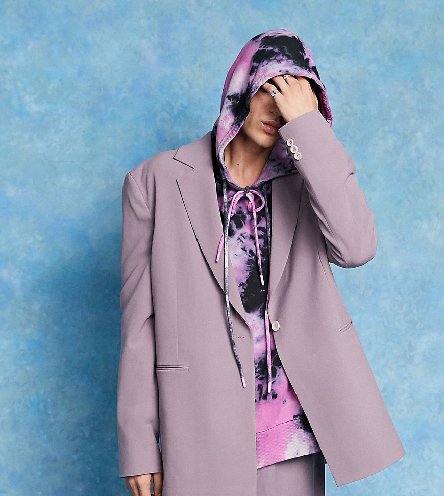 фото Сиреневый oversized-пиджак collusion-фиолетовый цвет