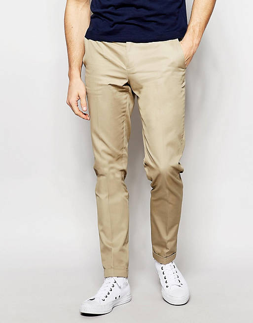 Sisley Slim Fit Chino with Turn Up