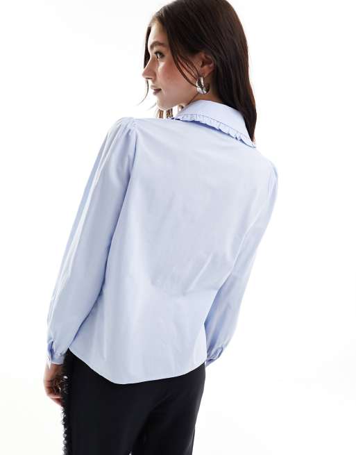 in ruffle a Adore Sister part set of baby blue | Jane ASOS - blouse