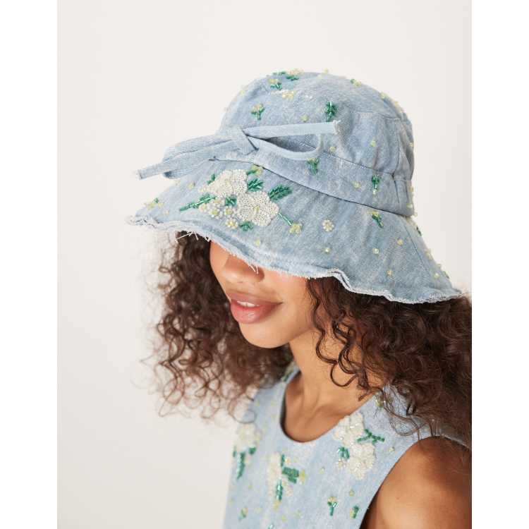新作 英国発 Sister Jane 限定 DREAM Harmony Bead Bucket Hat Sister Jane Dream Harmony Bead Denim Top | Lyst