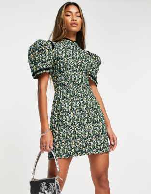 ★SHAKIRI★JANE PUFF MINI DRESS (WHITE)★正規品/韓国送料込 203675824-4