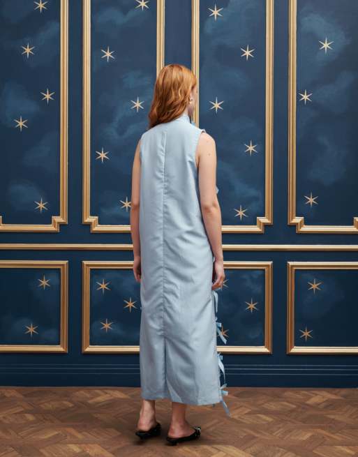 【Sister Jane】Birdie バーディー Bow リボン ミディ ドレス 青 Sister Jane bow midi dress in royal blue | ASOS