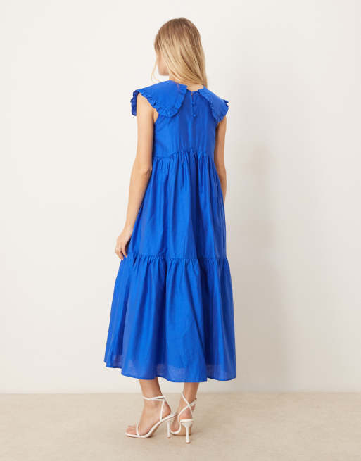 sister jane ruffle ready bow midi dress Solace Bow Midi Dress Coal Black / XS
