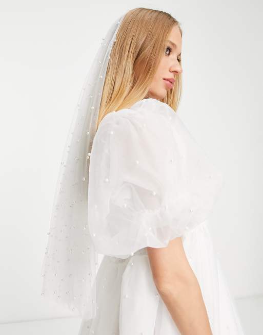 Sister Jane Bridal Dream veil with pearl embellishment