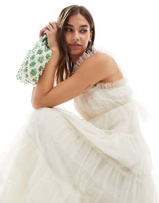 Tulle cami midi dress new arrivals