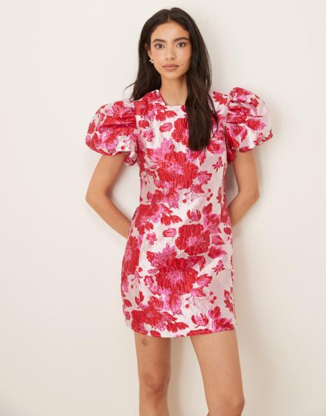 Sister Jane Cherie jacquard puff sleeve mini dress - view 1