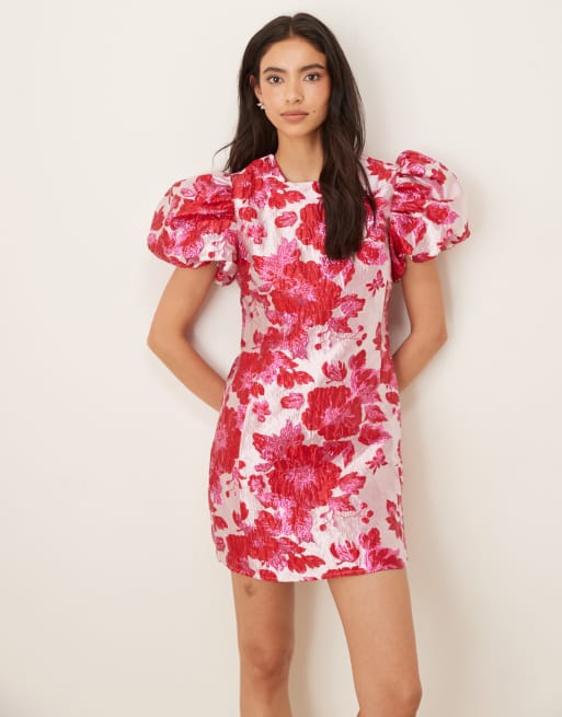 Sister Jane - Cherie - Robe courte en jacquard avec manches bouffantes