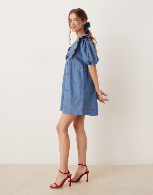 sister jane denim dress Sister Jane - Denim Mini Dress - Women - Cotton/Polyester - M Plus US