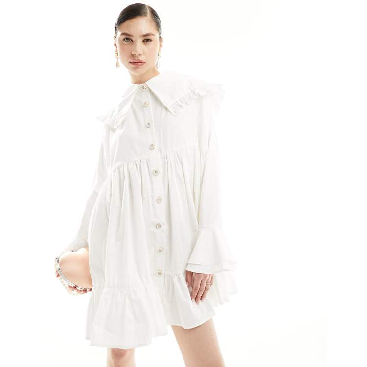 Sister jane shirt smock store dress with ruffle layers