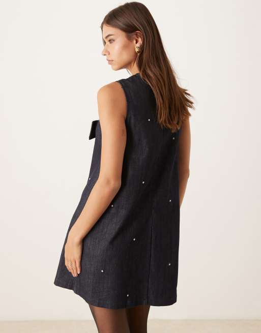 knee length dresses for ladies SPLICE KEYHOLE FRONT MINI SHORT DRESS – MissD Concept Store main image 0