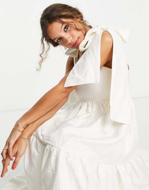 Sister Jane – Dream – För bruden – Panelsydd maxiklänning med rosetter på axlarna, 3 av 4