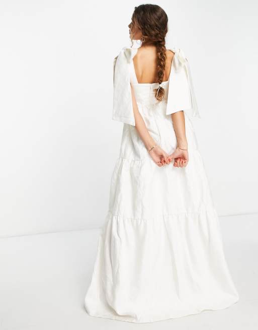 Sister Jane - Dream - Robe longue de mariée à effet étagé et nœuds aux épaules, 2 de 4