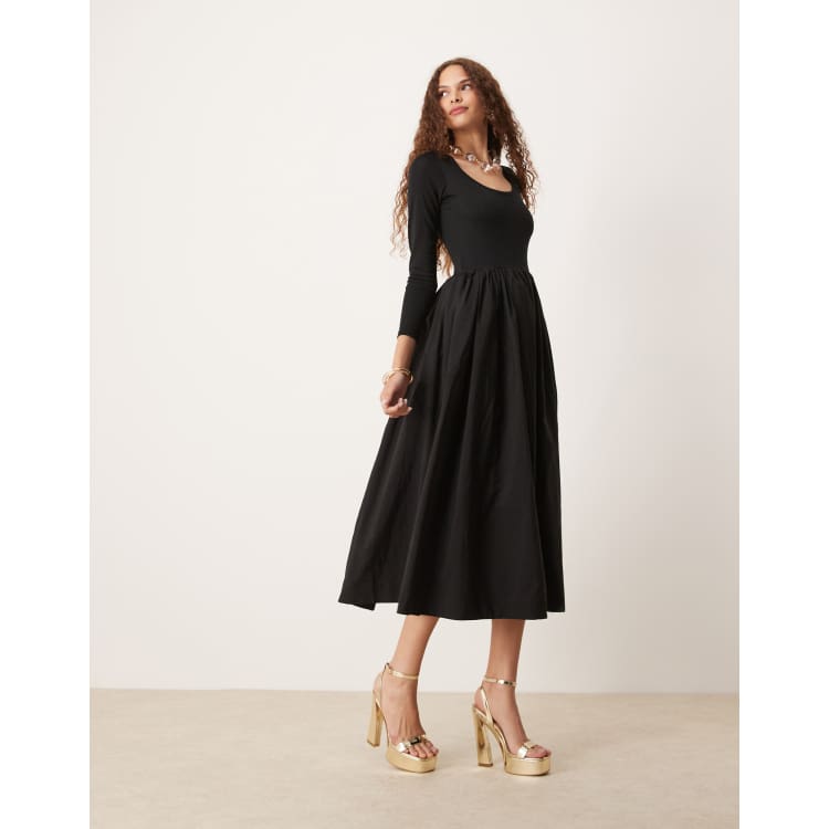 sister jane Black Dress Lサイズ 黒色 総柄 Sister Jane Onyx Floral-jacquard Mini Dress Blue Sister Jane