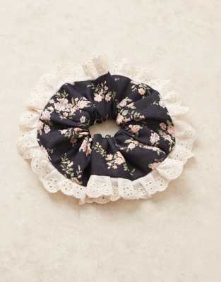 Sister Jane Eclipse Ditsy Floral Scrunchie In Multi