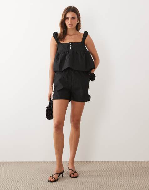 Sister Jane Elin top and shorts set in black - view 1