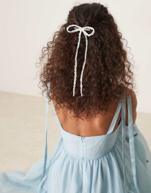 Sister Jane - Fermaglio per capelli bianco con perle